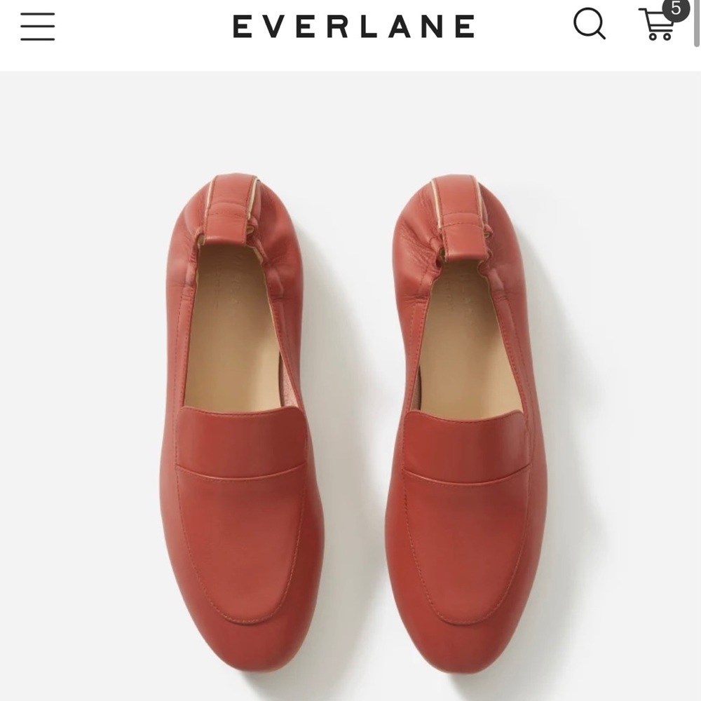 SOLD Everlane The Day Loafer in Dark Rose